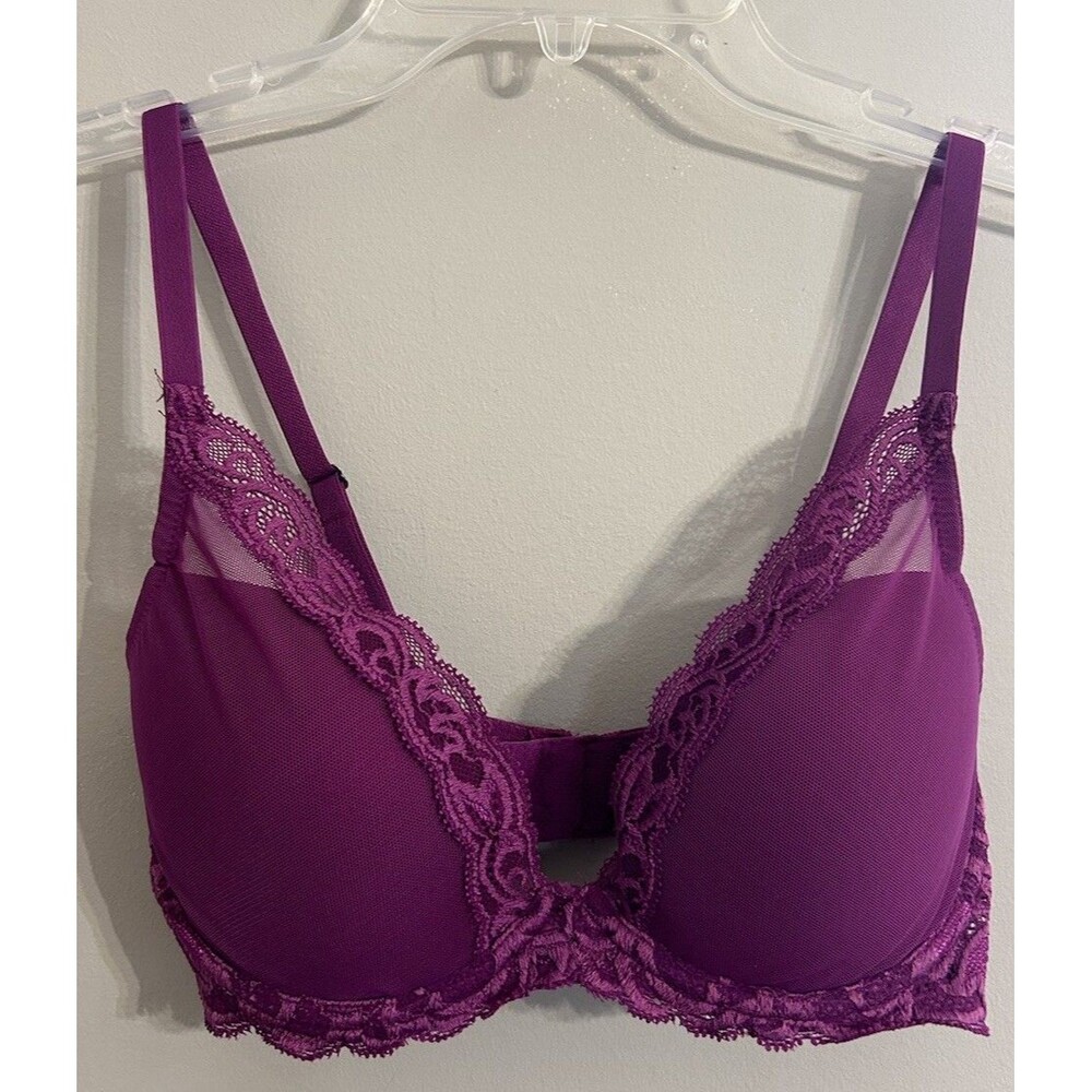 NATORI ELUSIVE LACE PLUNGE T-SHIRT BRA 32D